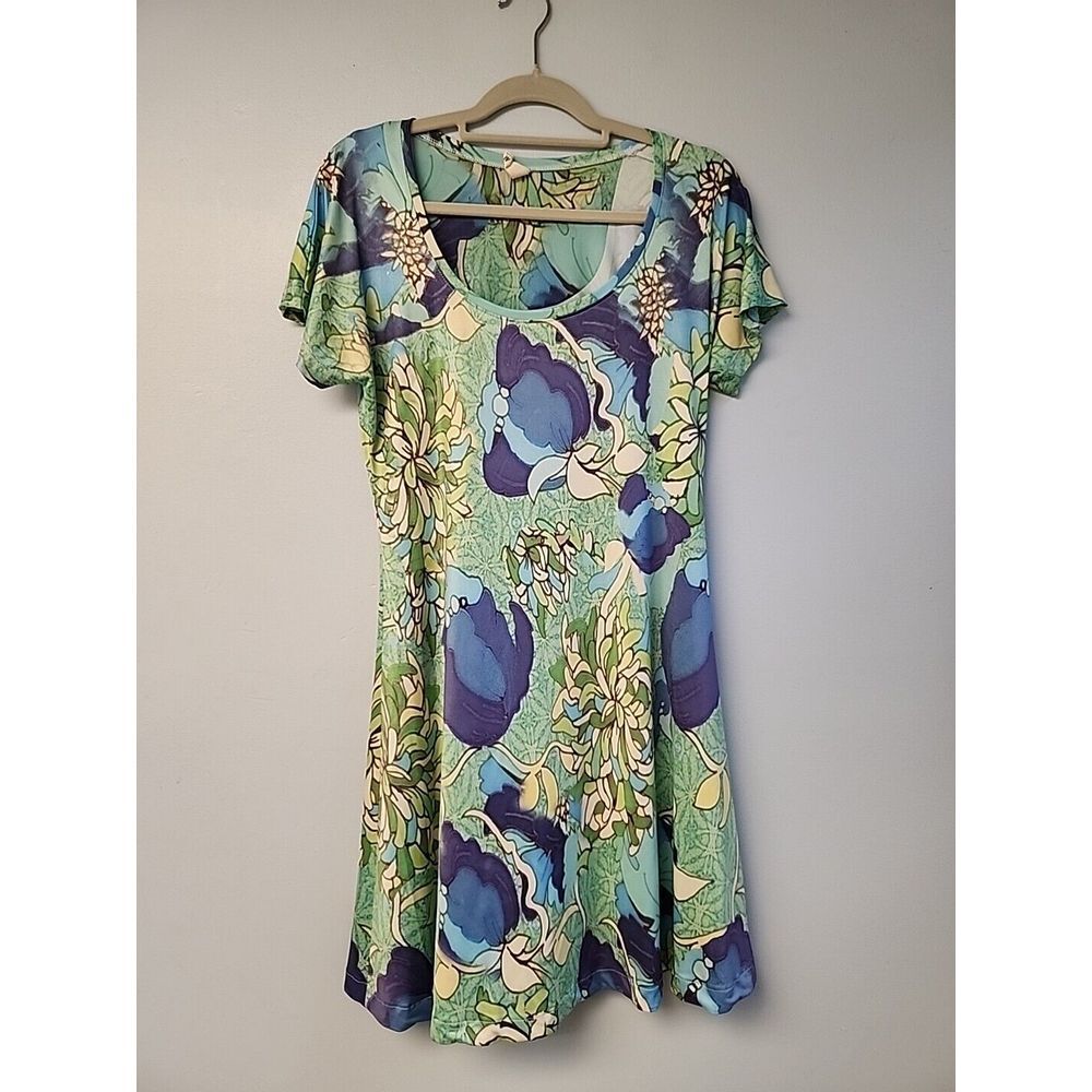 Atelier 5‎ Womens M Artsy Art To Wear Dress Floral Art Boutique Gozde Yilmaz